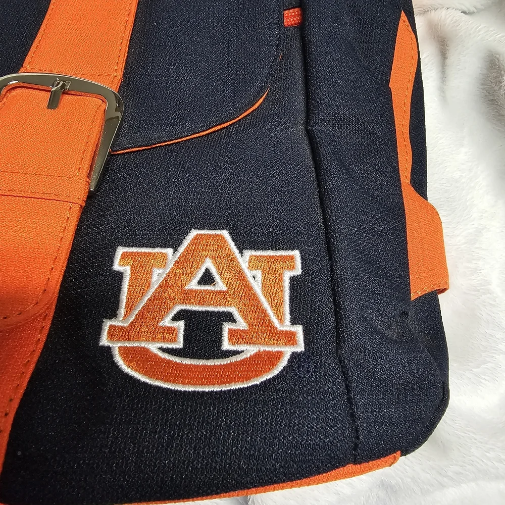 Auburn University Tigers Blue And Orange Textured Crossbody Bag